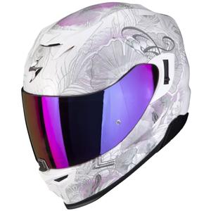 Integrálna prilba na motocykel Scorpion EXO-520 EVO Air Melrose perleťovo bielo-ružová