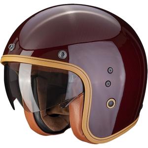 Otvorená prilba Scorpion Belfast Evo Carbon červená lesklá