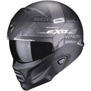 Otvorená prilba s maskou Scorpion EXO-COMBAT II Xenon čierno-biela matná