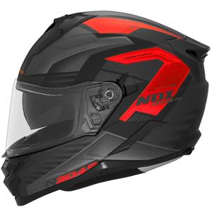 Integrálna helma na motorku NOX N304S CARVER matná čierno-červená