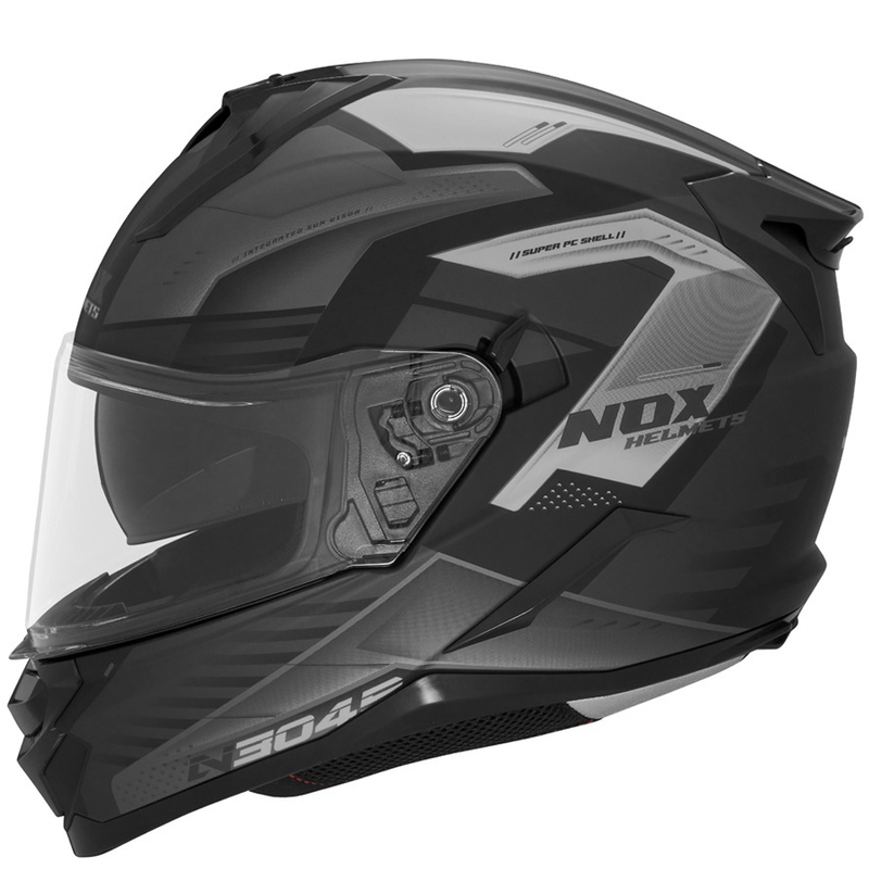 Integrálna prilba na motocykel NOX N304S CARVER matná čierno-titánová