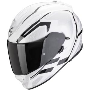 Integrálna helma na motorku Scorpion EXO-491 KRIPTA bielo-čierna