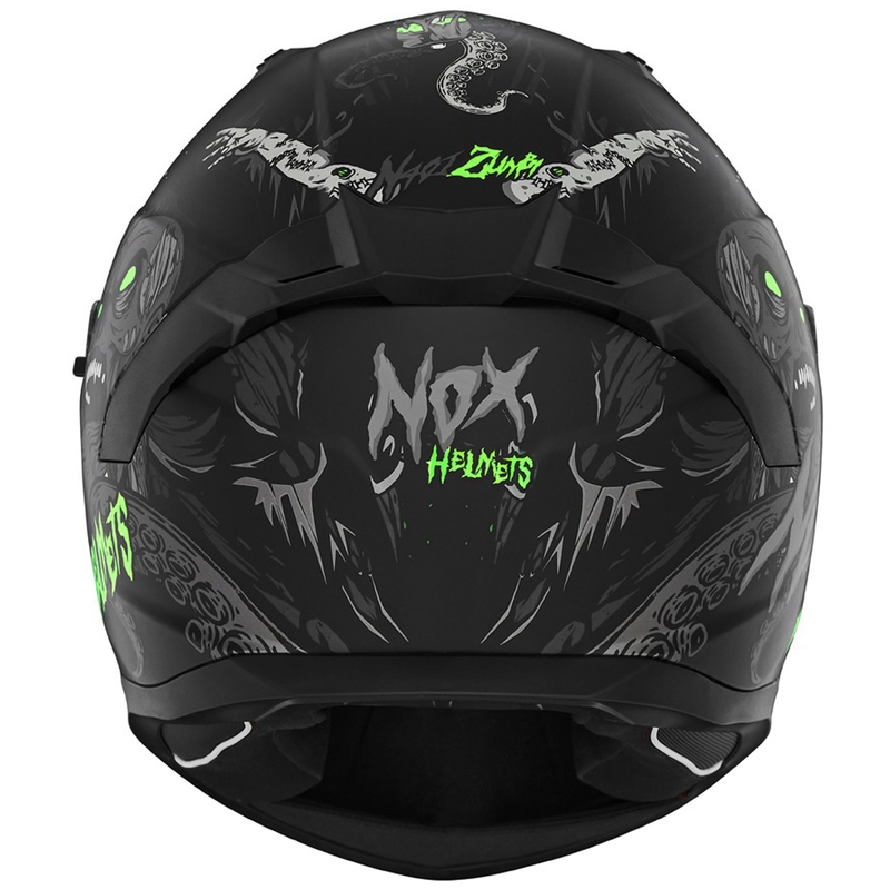Integrálna prilba na motocykel NOX N401 ZUMBI matná čierno-fluorescenčno zelená