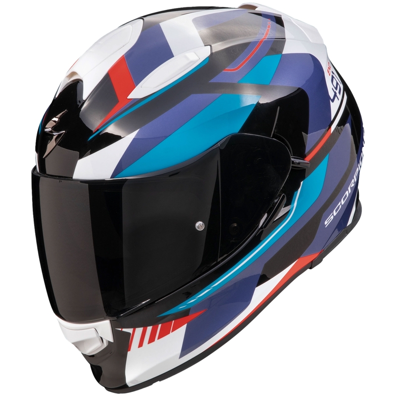 Integrálna helma na motorku Scorpion EXO-491 Abilis čierno-modro-červená