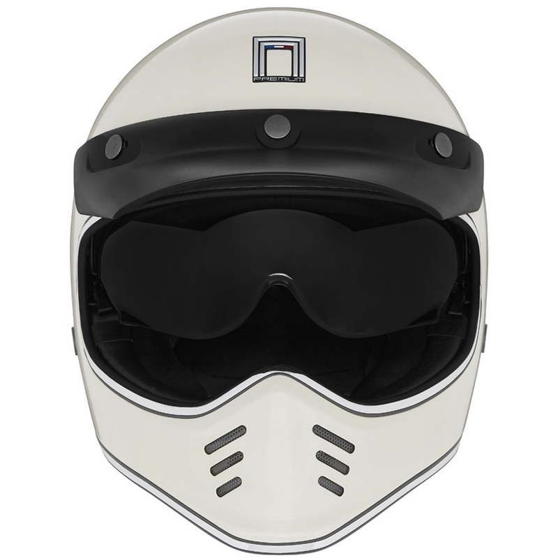 Integrálna prilba na motocykel NOX PREMIUM SEVENTY II slonovinovo biela