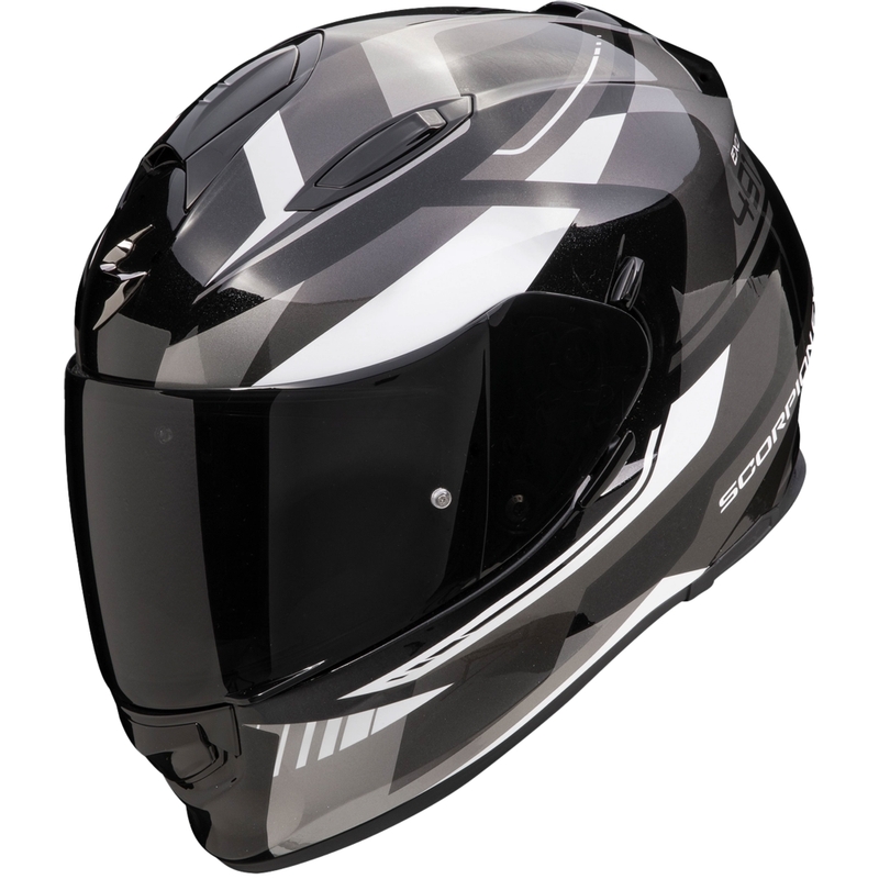 Integrálna helma na motorku Scorpion EXO-491 Abilis čierno-šedo-biela výpredaj