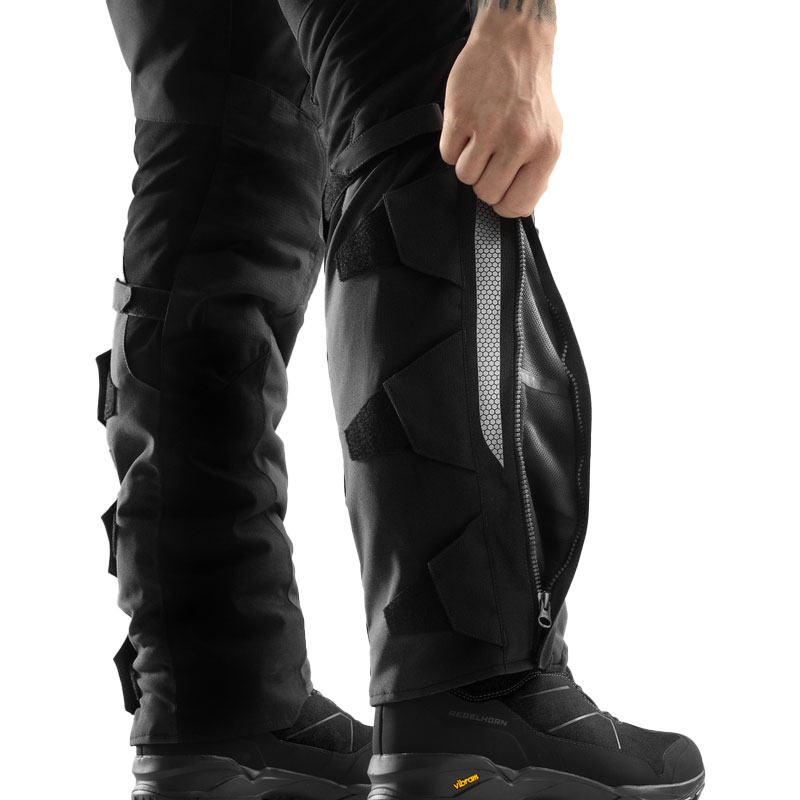 Skrátené nohavice na motorku Rebelhorn Hardy 3.0 čierne