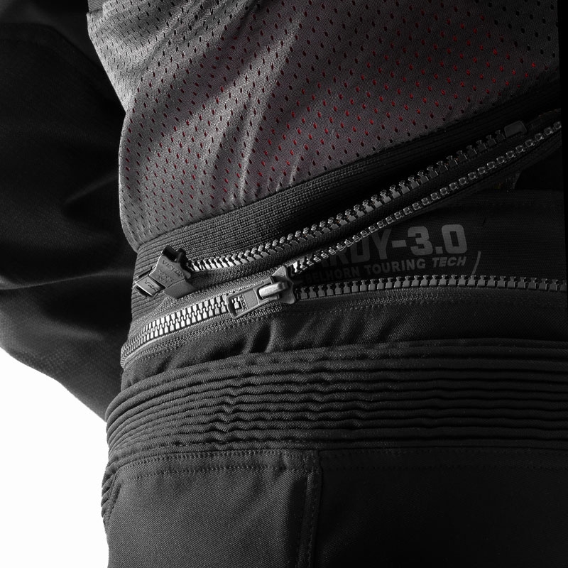 Skrátené nohavice na motorku Rebelhorn Hardy 3.0 čierne