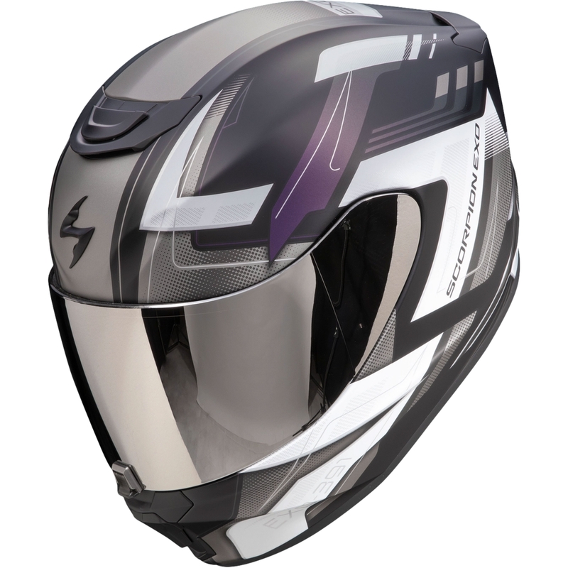 Integrálna helma na motorku Scorpion EXO-391 Captor matná čierna chameleón výpredaj