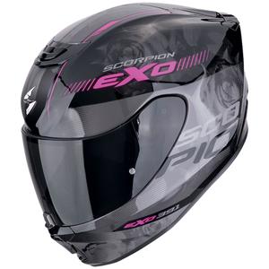 Integrálna helma na motorku Scorpion EXO-391 AVA čierno-ružová