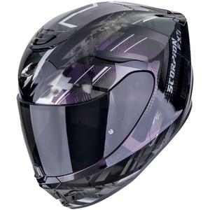 Integrálna helma na motorku Scorpion EXO-391 CLUTTER čierny chameleón