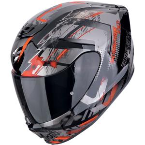 Integrálna helma na motorku Scorpion EXO-391 CLUTTER čierno-červená