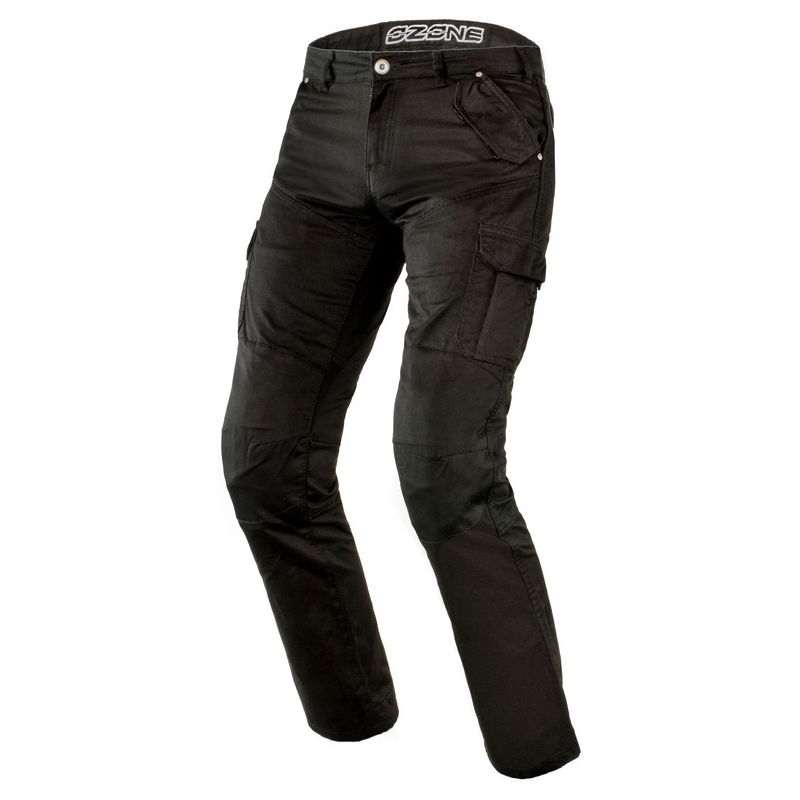 Moto jeansy Ozone Shadow čierne výpredaj