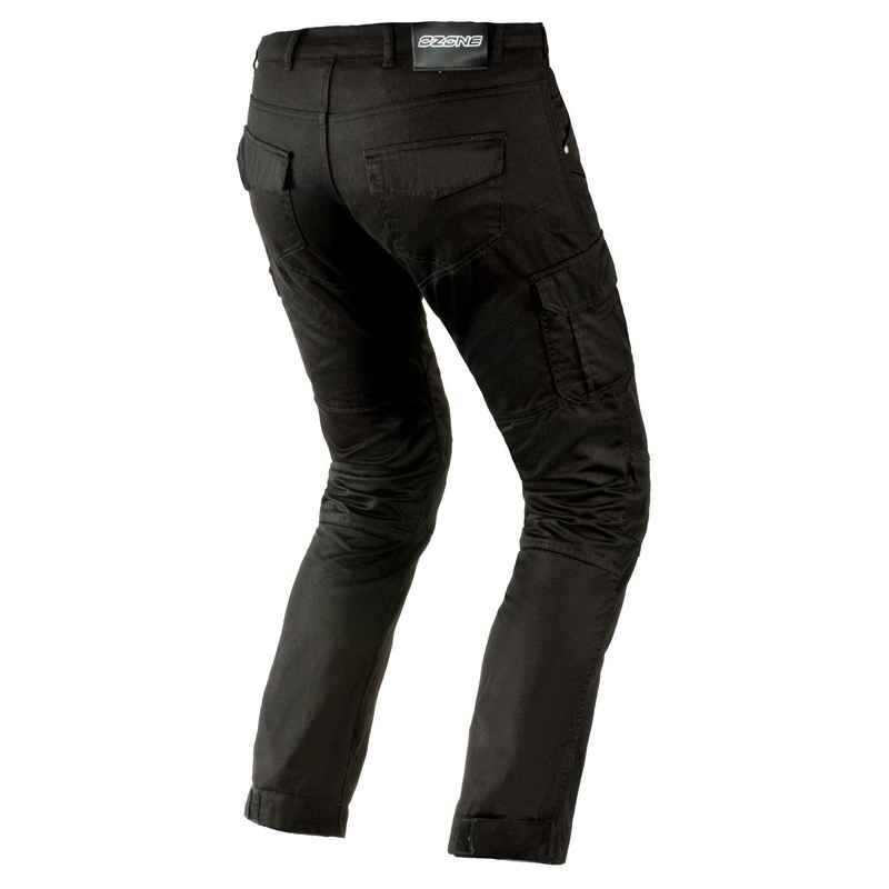 Moto jeansy Ozone Shadow čierne výpredaj