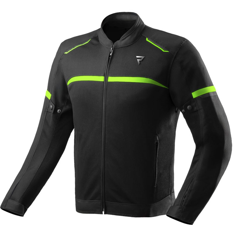 Bunda na motorku Rebelhorn Echo čierno-fluo žltá Veľkosť: 6XL