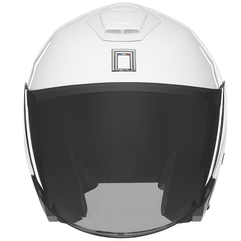 Otvorená prilba na motocykel NOX PREMIUM SPY biela