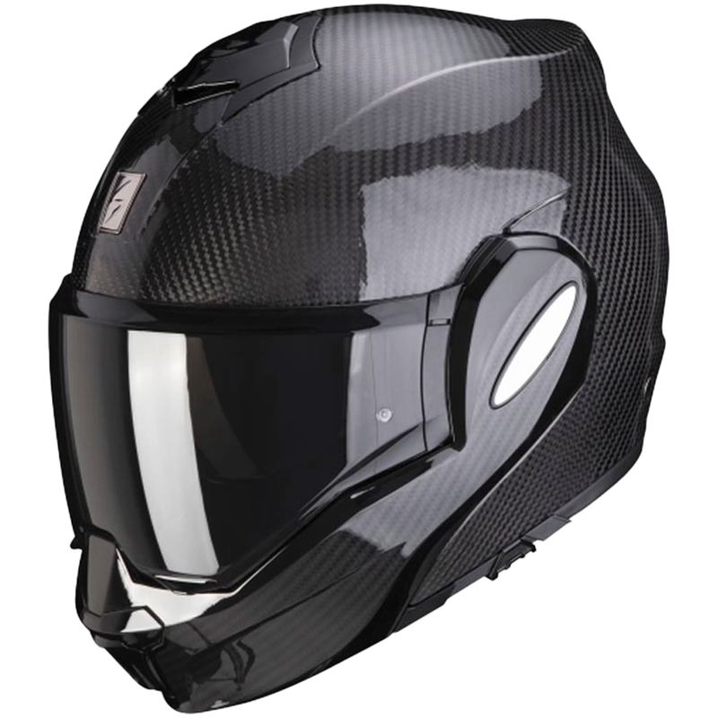 Preklápacia prilba Scorpion EXO-TECH EVO Carbon čierna lesklá