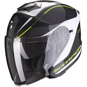Otvorená prilba Scorpion EXO-S1 Shadow čierno-bielo-fluorescenčno žltá