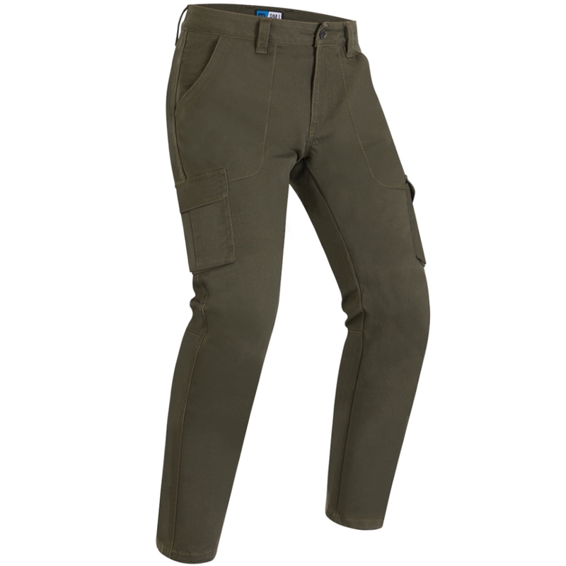 Džínsy na motocykel PMJ Aviator Cargo khaki