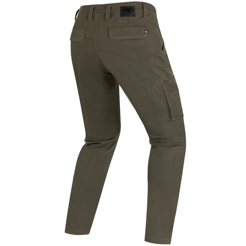 Džínsy na motocykel PMJ Aviator Cargo khaki