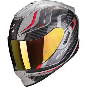 Integrálna prilba na motocykel Scorpion EXO-1400 EVO Air Attune šedo-čierno-červená