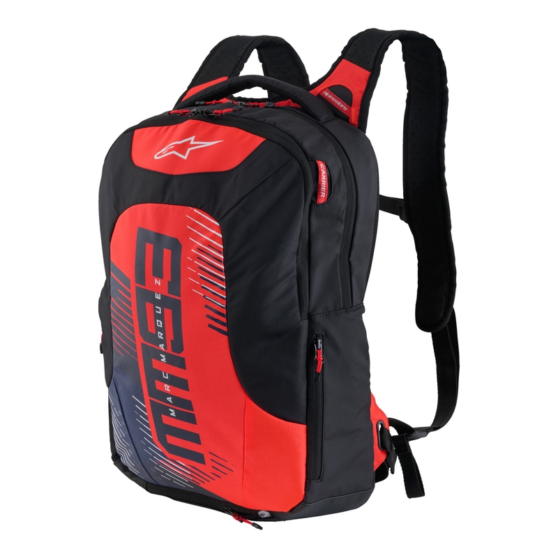 Batoh Alpinestars City Hunter V2 MM93 fluorescenčno červeno-modro-čierno-biely