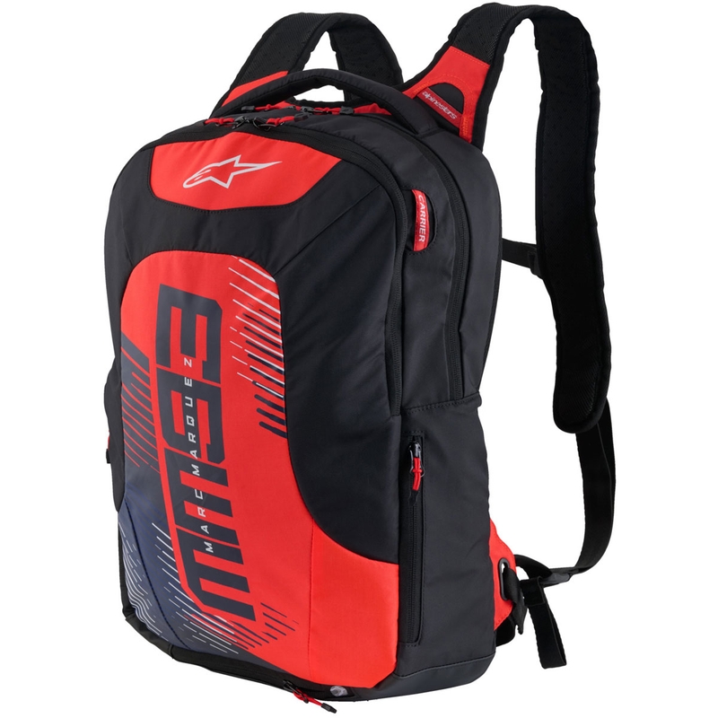 Batoh Alpinestars City Hunter V2 MM93 fluorescenčno červeno-modro-čierno-biely