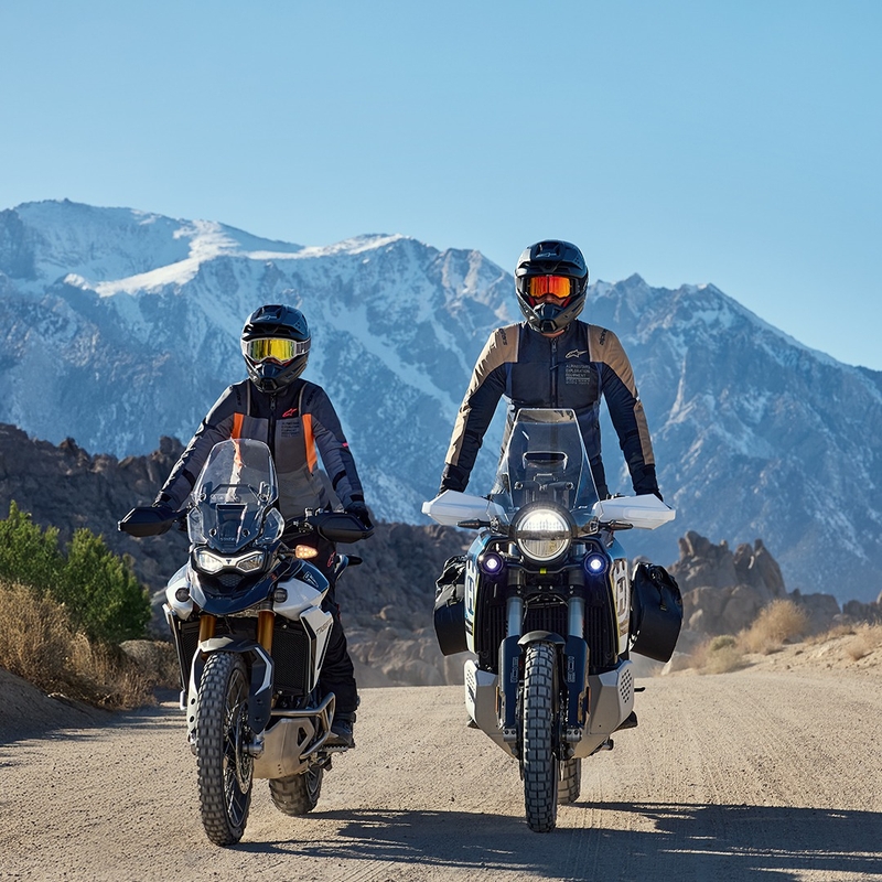 Bunda na motocykel Alpinestars ST-2 Air tmavo modro-tmavo khaki-čierna