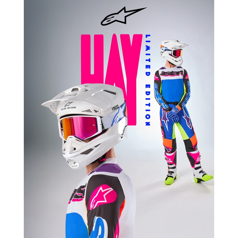Motokrosové nohavice Alpinestars SUPERTECH limitovaná edícia HAY multicolor