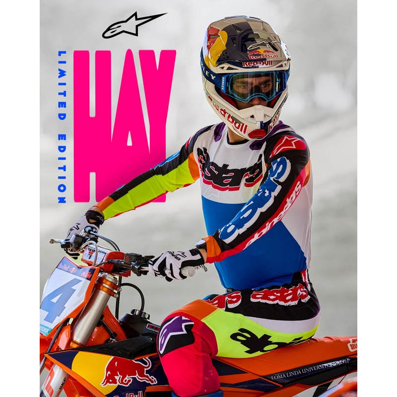 Motokrosové nohavice Alpinestars SUPERTECH limitovaná edícia HAY multicolor