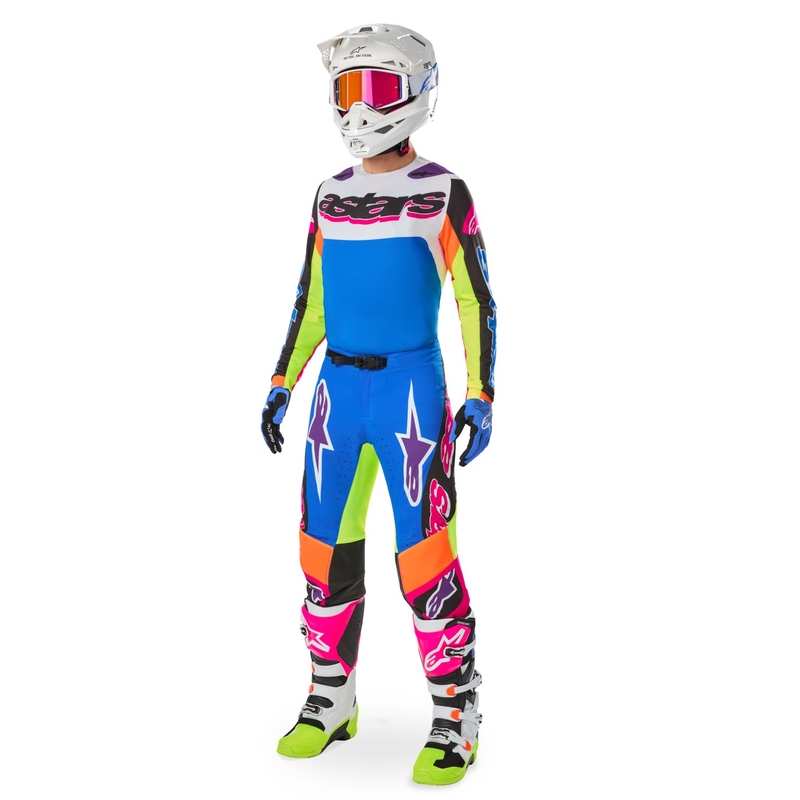 Motokrosové nohavice Alpinestars SUPERTECH limitovaná edícia HAY multicolor