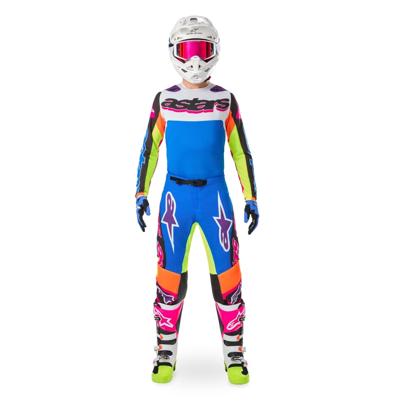 Motokrosové nohavice Alpinestars SUPERTECH limitovaná edícia HAY multicolor