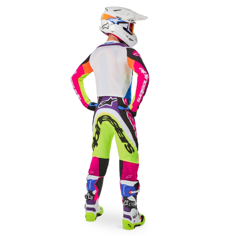 Motokrosové nohavice Alpinestars SUPERTECH limitovaná edícia HAY multicolor