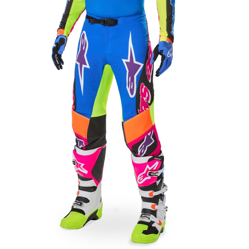 Motokrosové nohavice Alpinestars SUPERTECH limitovaná edícia HAY multicolor