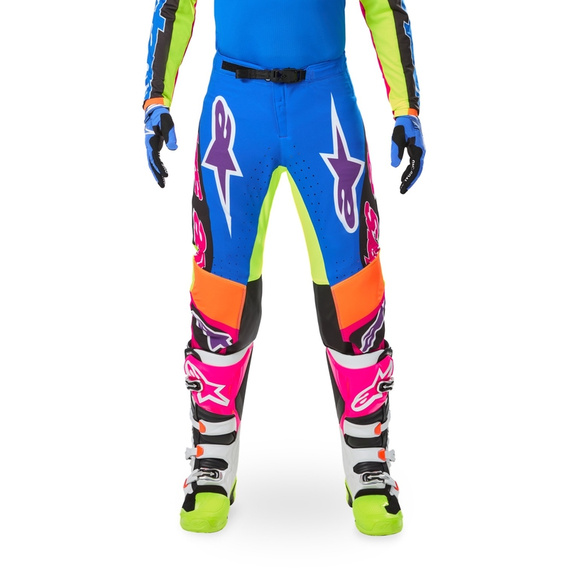 Motokrosové nohavice Alpinestars SUPERTECH limitovaná edícia HAY multicolor