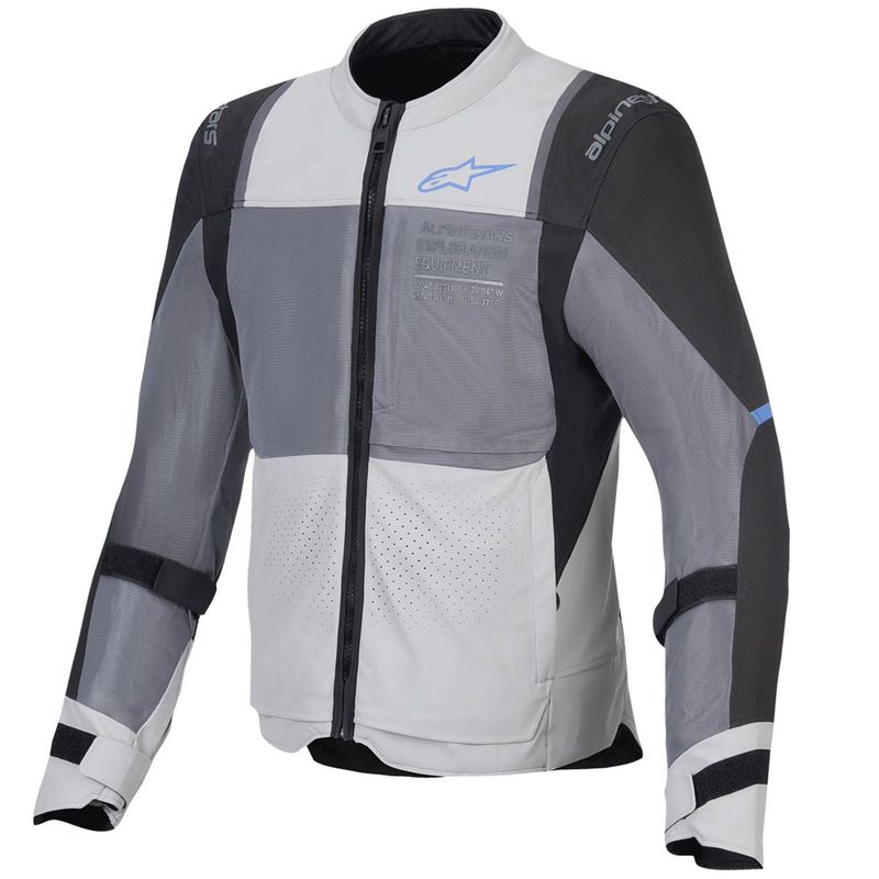 Bunda na motocykel Alpinestars ST-2 Air svetlo šedo-šedo-čierna