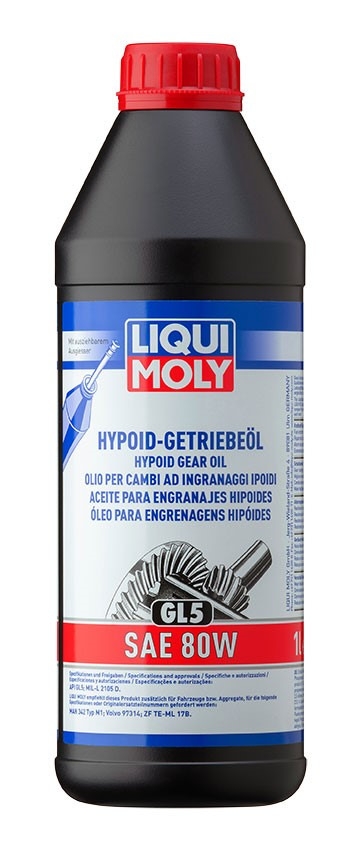 Hypoidný prevodový olej LIQUI MOLY SAE 80W 1 l