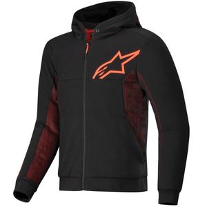Mikina na motorku Alpinestars Chrome Air Sport čierno-červená