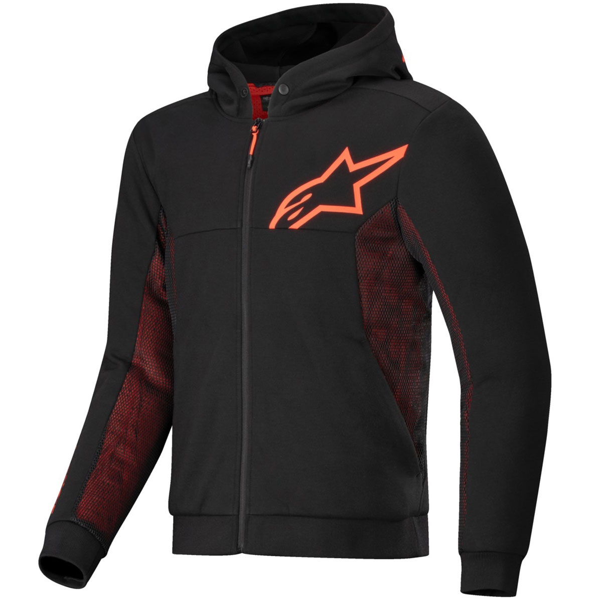 Mikina na motorku Alpinestars Chrome Air Sport čierno-červená Veľkosť: XS