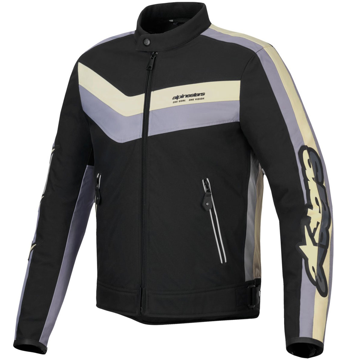 Bunda na motorku Alpinestars T-Dyno Water Resistant čierno-tmavo šedo-béžové Veľkosť: S