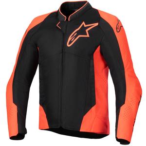 Bunda na motorku Alpinestars Viper Air V4 fluo červeno-čierna