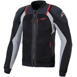 Bunda na motorku Alpinestars TROOP-AIR PRO čierno-svetlo šedo-červená