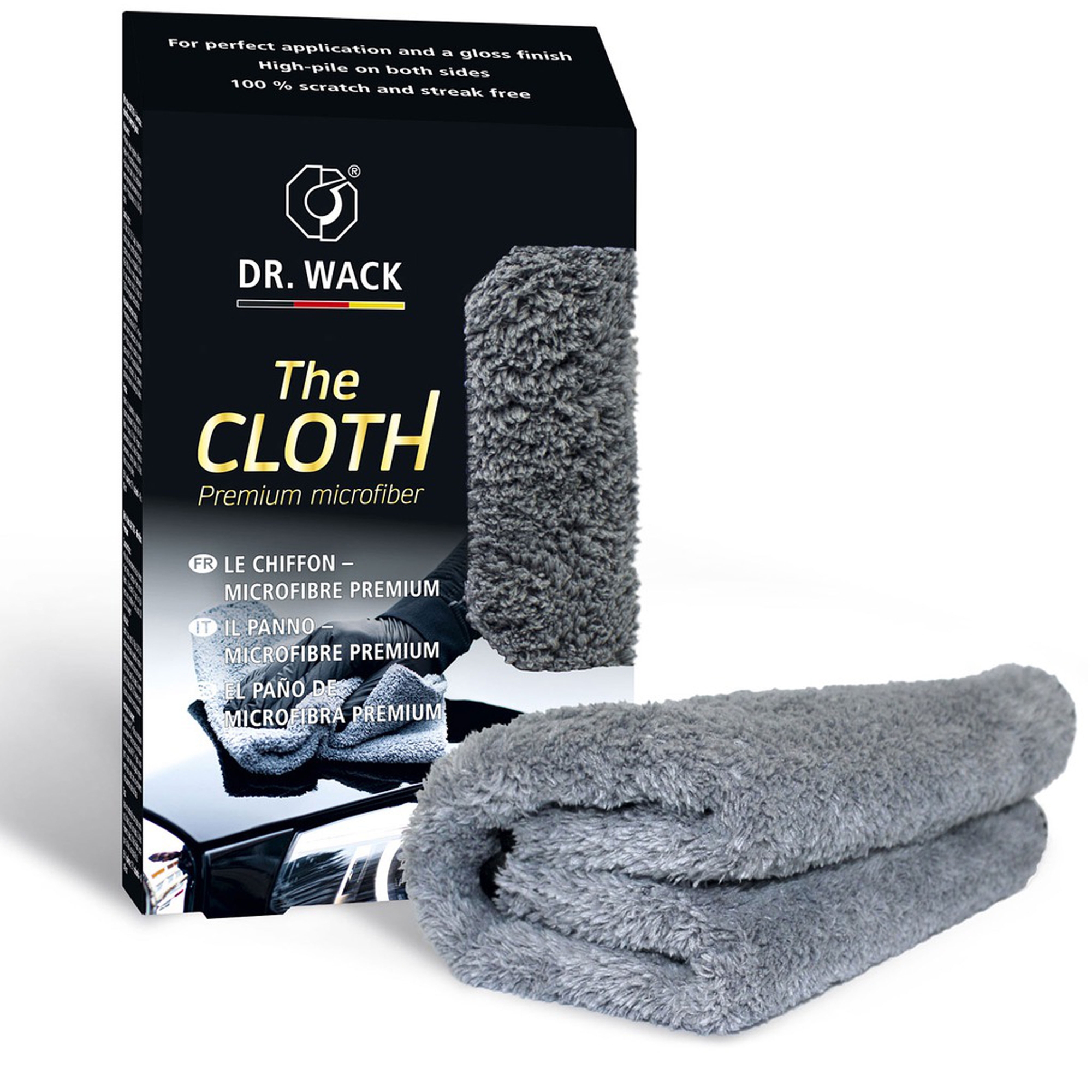 Hustá prémiová utierka na finálne rozleštenie Dr. Wack The Cloth šedá