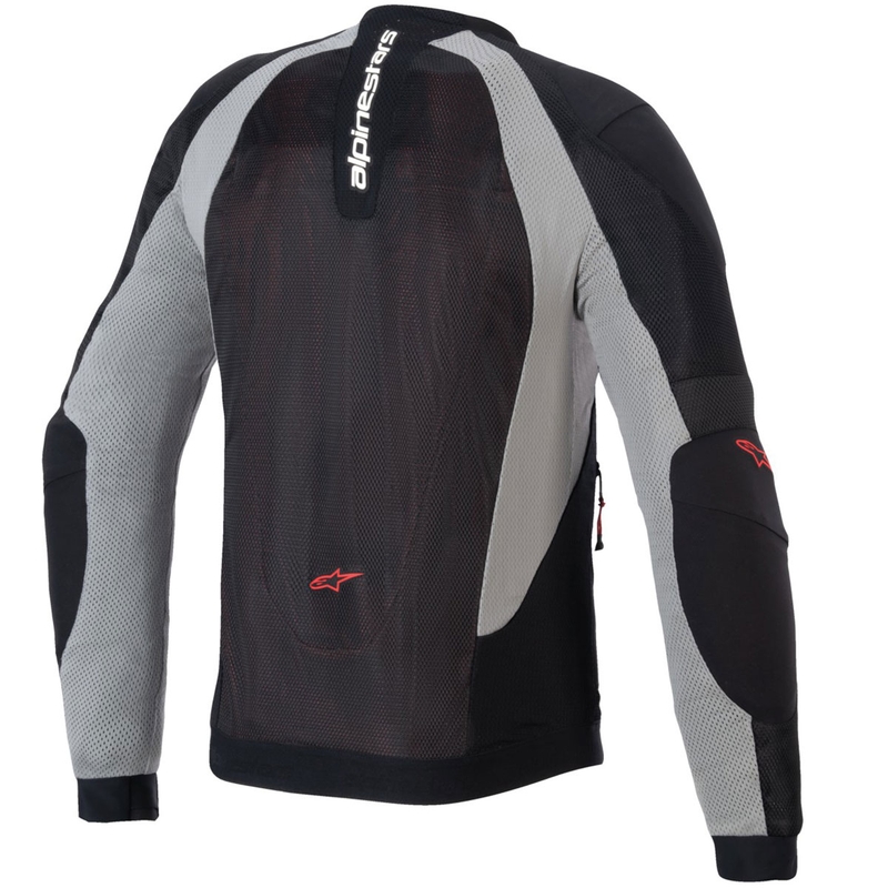 Bunda na motorku Alpinestars TROOP-AIR čierno-svetlo šedo-červená