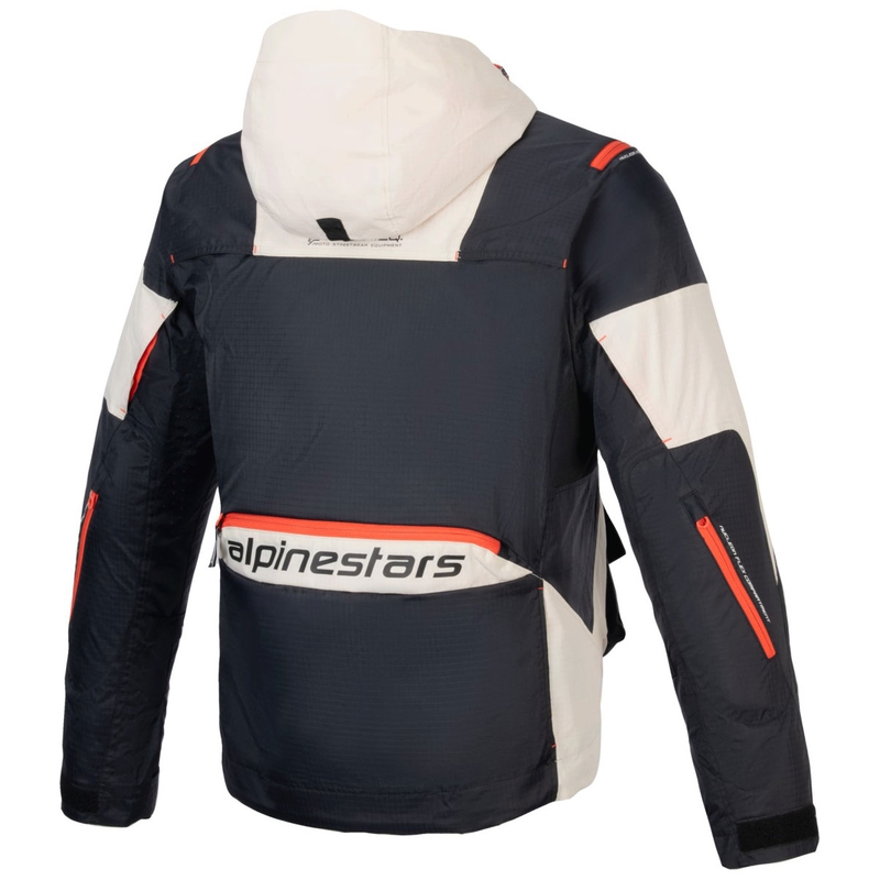 Bunda na motocykel Alpinestars MOGRESS AIR čierno-mandľovo-oranžová