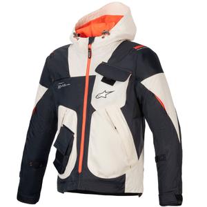 Bunda na motorku Alpinestars MOGRESS AIR čierno-mandľovo-oranžová
