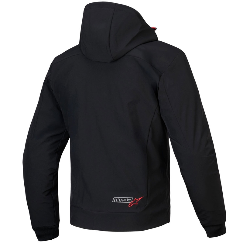 Mikina na motocykel Alpinestars RADIUM TECH HOODIE MM93 čierno-červeno-šedá