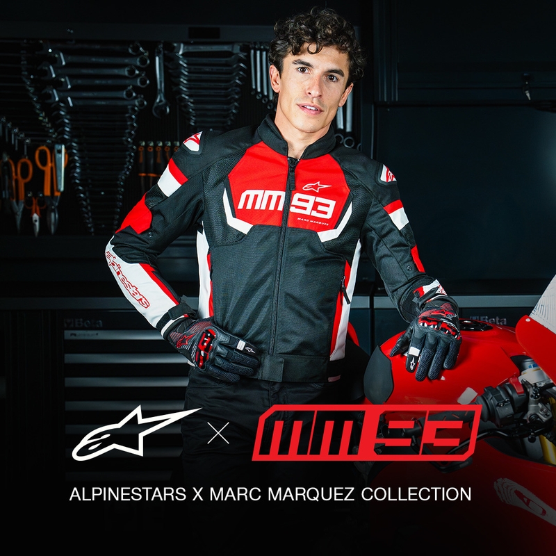 Bunda na motocykel Alpinestars T-SPS Air V2 MM93 kolekcia červeno-čierno-biela