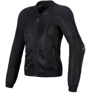 Dámska bunda na motorku Alpinestars STELLA TROOP-AIR čierno-čierna