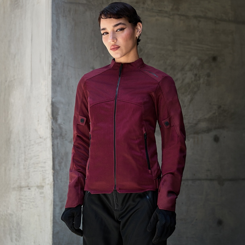 Dámska bunda na motorku Alpinestars STELLA C-1 AIR purpurová